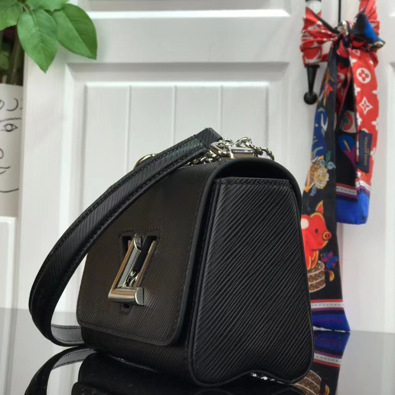 Louis Vuitton TWIST MINI Handbag Epi Leather M67871 Black